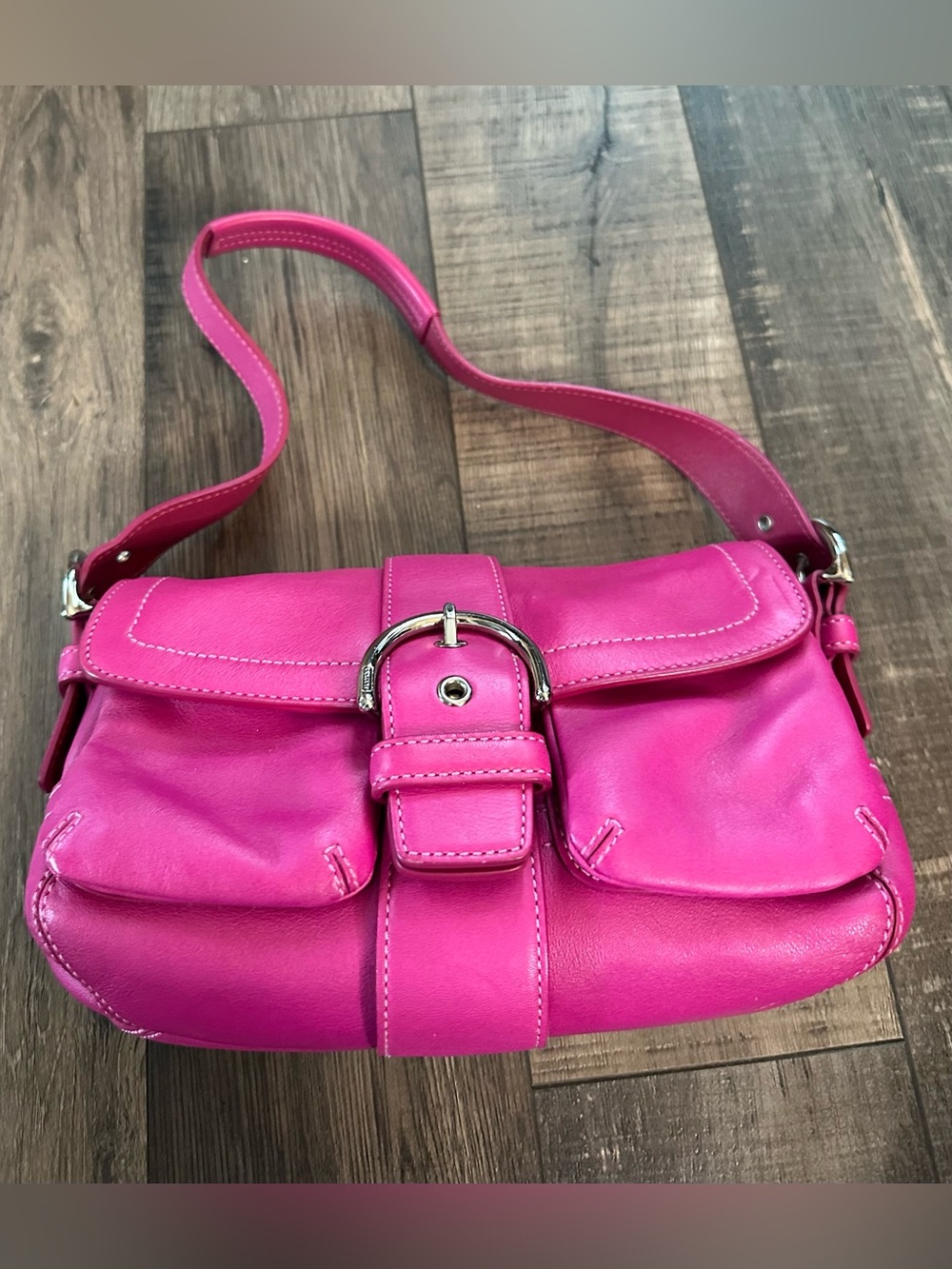 Vintage COACH Y2K Soho Hot Pink Shoulder Bag M04S 1446 Mint Condition